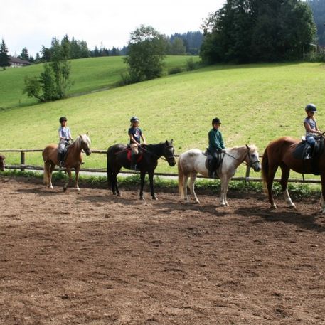 Kinder mit Pferden